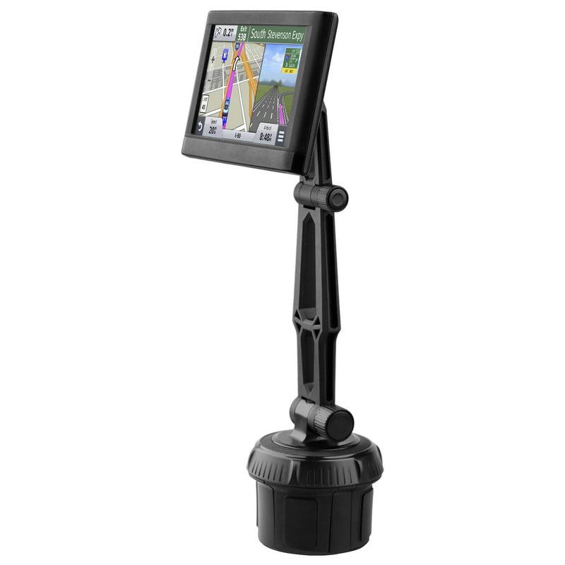 1Zero GPS Car Mount Cup Holder with Adjustable Arm for Garmin - Replacement GPS Cupholder Ball Mount for Garmin Nuvi Dezl Drive Drivesmart Zumo Driveassist DriveLuxe StreetPilot RV Portable Navigator - Image 1